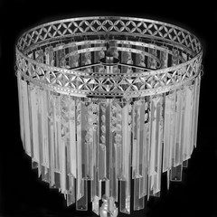 Elegant Acrylic Flower Stand with Crystal Pendants for Weddings & Events