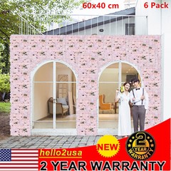 6 Pack 24″x16″ 3D Hydrangea Flower Photo Panel Wall Decor for Wedding Party DIY