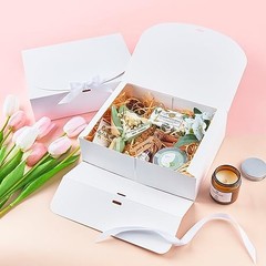 15 PCS Gift Boxes with Lids for Presents, 10.6 x 7.8 x 3.1 Inches White