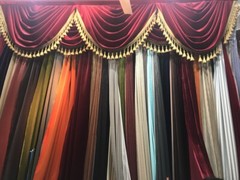 Black Heavy Style Velvet Curtain 8ft H Drape Stage/Theater/Home Noise Thermal