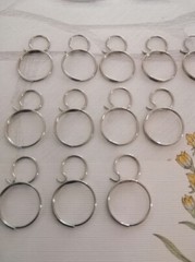 200Pcs 11X18mm Chrome Round Double Rings Hook Connectors Chandelier Lighting