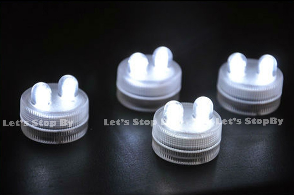 20 Bright Dual LED Floral Tea Light Submersible Floralyte Wedding decor Supplies