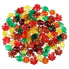 Jangostor 200 PCS Acrylic Leaves Mini Pumpkins Acorns Maple Leaves – Acrylic
