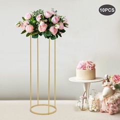 10 Pcs Gold Flower Stands – Elegant Wedding Centerpieces for Any Event