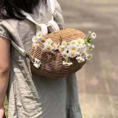 Basket with Lid Toy Container for Children Boys Girls Shoulder Bag