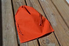 4″x6″ Cotton Double Drawstring Muslin Bags (ORANGE COLOR)