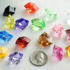 300 Clear Crystal Like ICE CUBES Wedding Party Tabletop CENTERPIECES Decorations