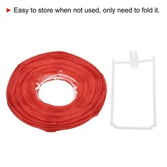 6pcs 4 Inch Folding Hanging Paper Lanterns Small Lampshade Red