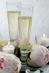 Modern Refined Elegance Wedding Toasting Flutes Woven Etched Design – Set of 2
