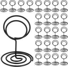 24 Pcs Table Number Holder Place Card Holders Photo Stands Wire Picture Name