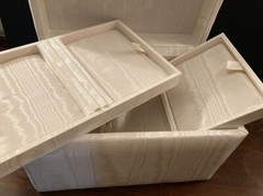 Vtg 4- Piece Designer Wedding Keepsake Set w/Swarovski Crystal by Andre Van Pier