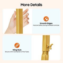 Large Heart Archway Wedding Backdrop Stand Gold Arch Frame Flower Balloon Decor