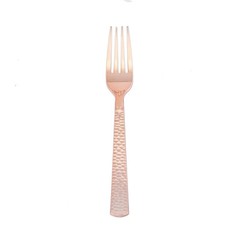 24 ROSE GOLD Elegant Designer Disposable Forks Wedding Catering Party Tableware