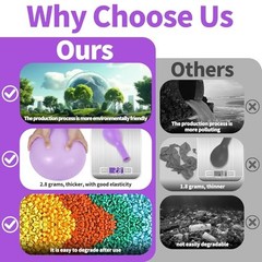 Pink and Purple Balloons, 68PCS 12 Inch Metallic Purple Pink Pink Purple