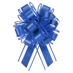 6pcs 6 Inch Large Big Pull Bow Gift Wrapping Ribbon Sapphire Blue