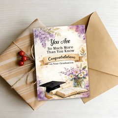 Christian Graduation Card for Her, Religious Graduation Card, Inspirational C…