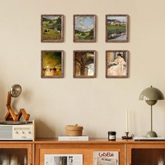 4×6 Picture Frame – Rustic Wooden Picture Frame with Real Tempered Glass, Gif…