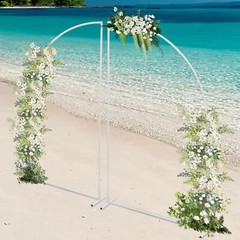 Set of 2 Metal Arch Background Stand, Wedding Arch Flower Frame for Decoration