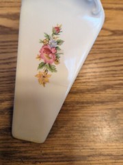Vintage Decorative Porcelain Cake Server Cutter Holiday Wedding Birthday Etc.