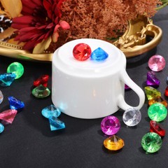 100Pcs Acrylic Crystal Diamonds Mixed Colors for Craft Projects