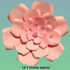 7.8/11/15 inches Paper Flowers Backdrop Wall Decoration Large Rose Flower COLORS