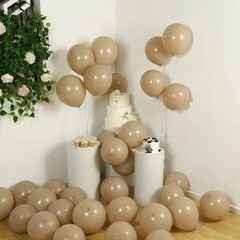 50 TAUPE 12″ Biodegradable Latex Matte Pastel Balloons Party Wedding Decorations