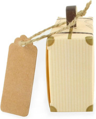 100Pcs Suitcase Candy Boxes, Party Favor Candy Box, Vintage Kraft Paper Gift Bag