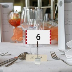 Table Number Holder Name Place Card Memo Clip 10PCS, Silver