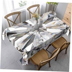 Table Cloth 60×84 Inch Abstract Bling 84″ x 60″ (Rectangular) Diamond Crystal