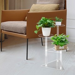Corner Plant Stand Indoor 3 Tier Tall Acrylic Plant Stand Holder Plant Shelf