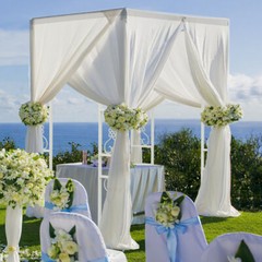 2M Wedding Metal Gazebo Pergola Pavilion Garden Arch Trellis for Party Backyard
