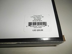 LENOX TRUE LOVE 2 PIECE DESSERT SET WITH BOX 13 INCH