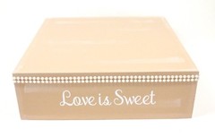 Love is Sweet Wedding Cake Stand Box, Pearl Cake Stand, Taupe, Cupcake Stand