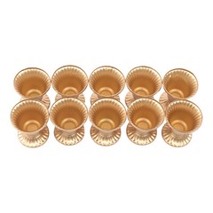 10 Pcs Trumpet Gold Metal Vases Wedding Party Centerpieces Retro Decor Vase