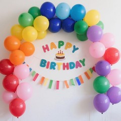 Balloons Assorted Colors Rainbow Decorations 100 Pack 12 12 inch, Multicolor