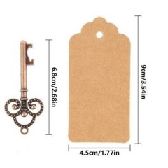 1-100 Vintage Key Bottle Opener Keychain Wedding Favors