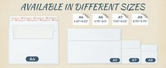 Bonfasvo A4 Invitation Envelopes, 4.25 x 6.25 x Inches, Brown