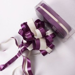 2 PC LARGE SATIN PULL BOW 4″ x 3.5″ party wedding big gift drawstring Holiday