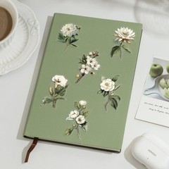 50pcs White Flower Scrapbook Stickers – Vintage Botanical Clear Floral Aes