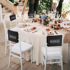 24 Reserved Pew Signs for Weddings, Banquets, and Church Events – Versatile