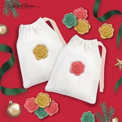 Christmas Wax Seal Stickers, 48 Pcs Gold Red Green Self Adhesive Sealing Wax …