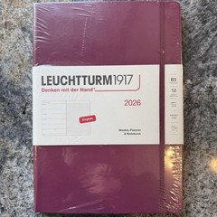 LEUCHTTURM1917 – Weekly Planner & Notebook 2026, Hardcover, Medium (A5), Ruled