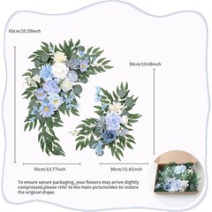 Silk Flower Wedding Bouquet Arch Decorations Easy Setup Durable Floral Swags New