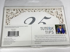 DT By David Tutera Table Number Cards 1-25 Sz 4 x 6 Wedding 25 Piece Die Cut