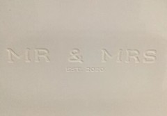 New MUD PIE Mr And Mrs Est 2020 Platter Plate ~ Comes In Mud pie Gift Box ~ USA
