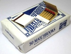 50 Plain White Matches Matchbooks for Wedding, Birthday, Party (1 Box)
