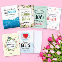 Scripture Cards – Set of 24 Boxed Bible Verse Blank sheets with Envelopes – C…