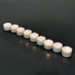 Stonebriar 96-Pack White Unscented Smokeless 7-Hr Tea Light Candles Clear Cup