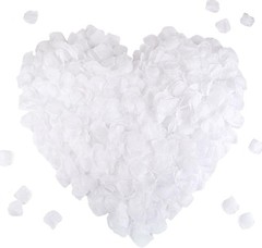 Realistic White Silk Rose Petals – 2200 Count for Weddings & Special Occasions