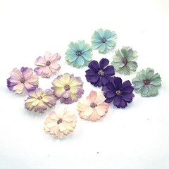 50 pieces DIY daisy home wedding mini silk flower head decoration artificial